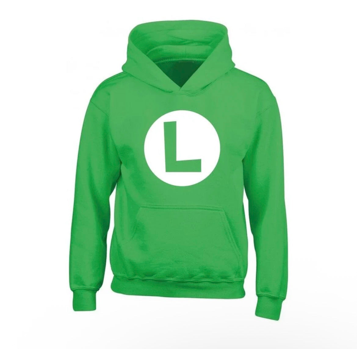 Super Mario Luigi Badge Kids Hoodie